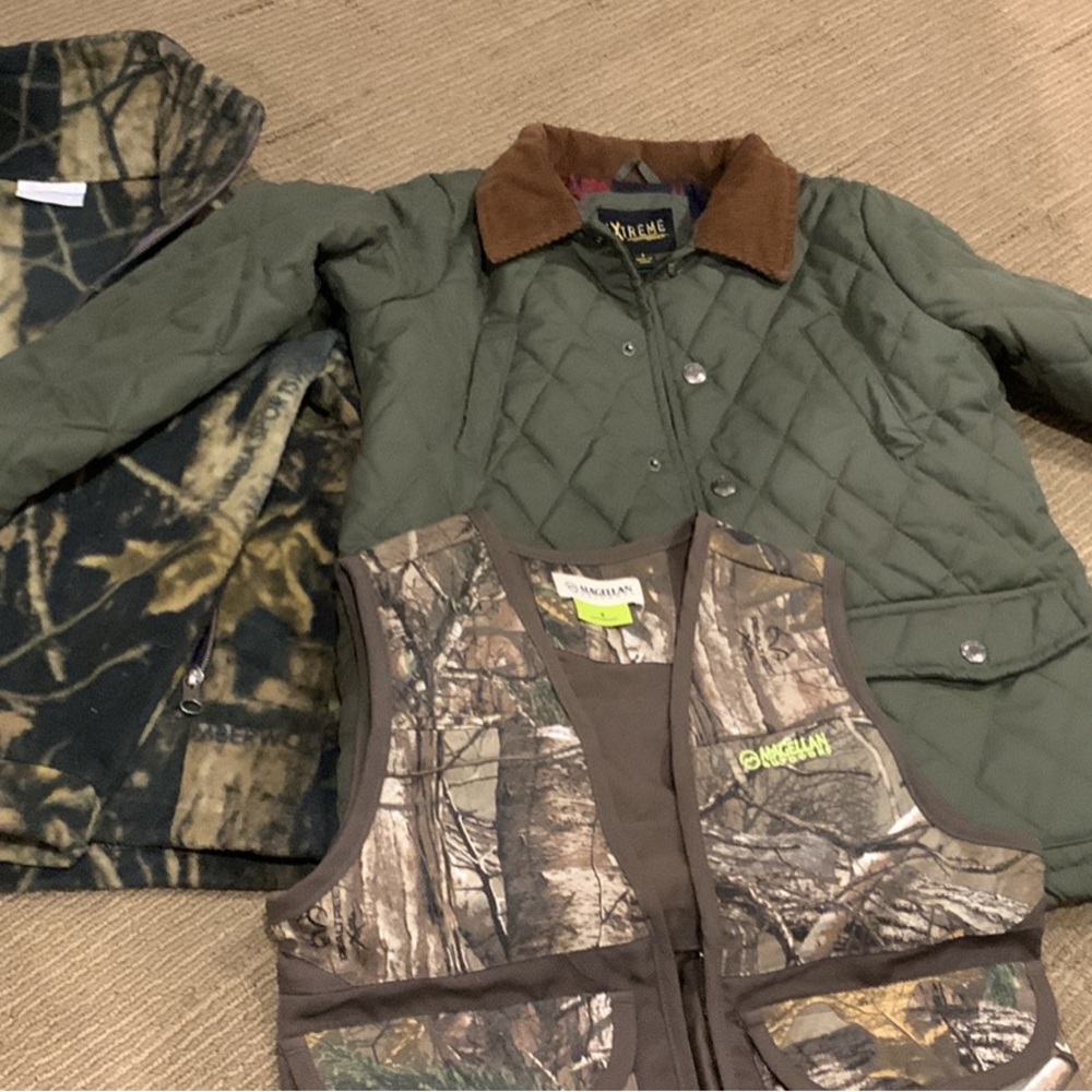 Kids Camo vest/fleece